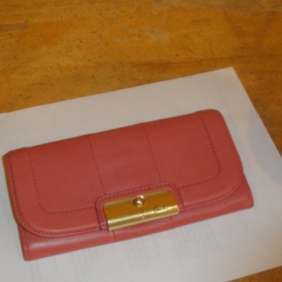 Coach Kristin Pink Leather Wallet - Picture 2 of 7